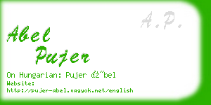 abel pujer business card